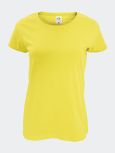 Load image into Gallery viewer, Womens/Ladies Short Sleeve Lady-Fit Original T-Shirt - Yellow