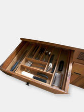 Load image into Gallery viewer, Expandable 8 Compartment Bamboo Cutlery Tray, Natural