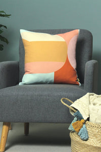 Furn Cedri Throw Pillow Cover (Multicolored) (43cm x 43cm)