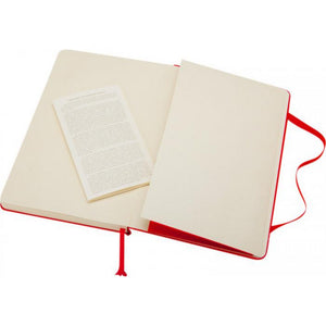 Moleskine Classic Pocket Hard Cover Ruled Notebook (Scarlet Red) (One Size)
