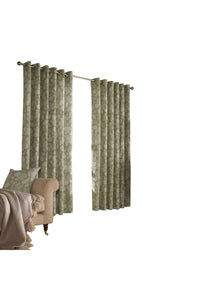 Furn Irwin Woodland Design Ringtop Eyelet Curtains (Pair) (Sage) (90x72in)