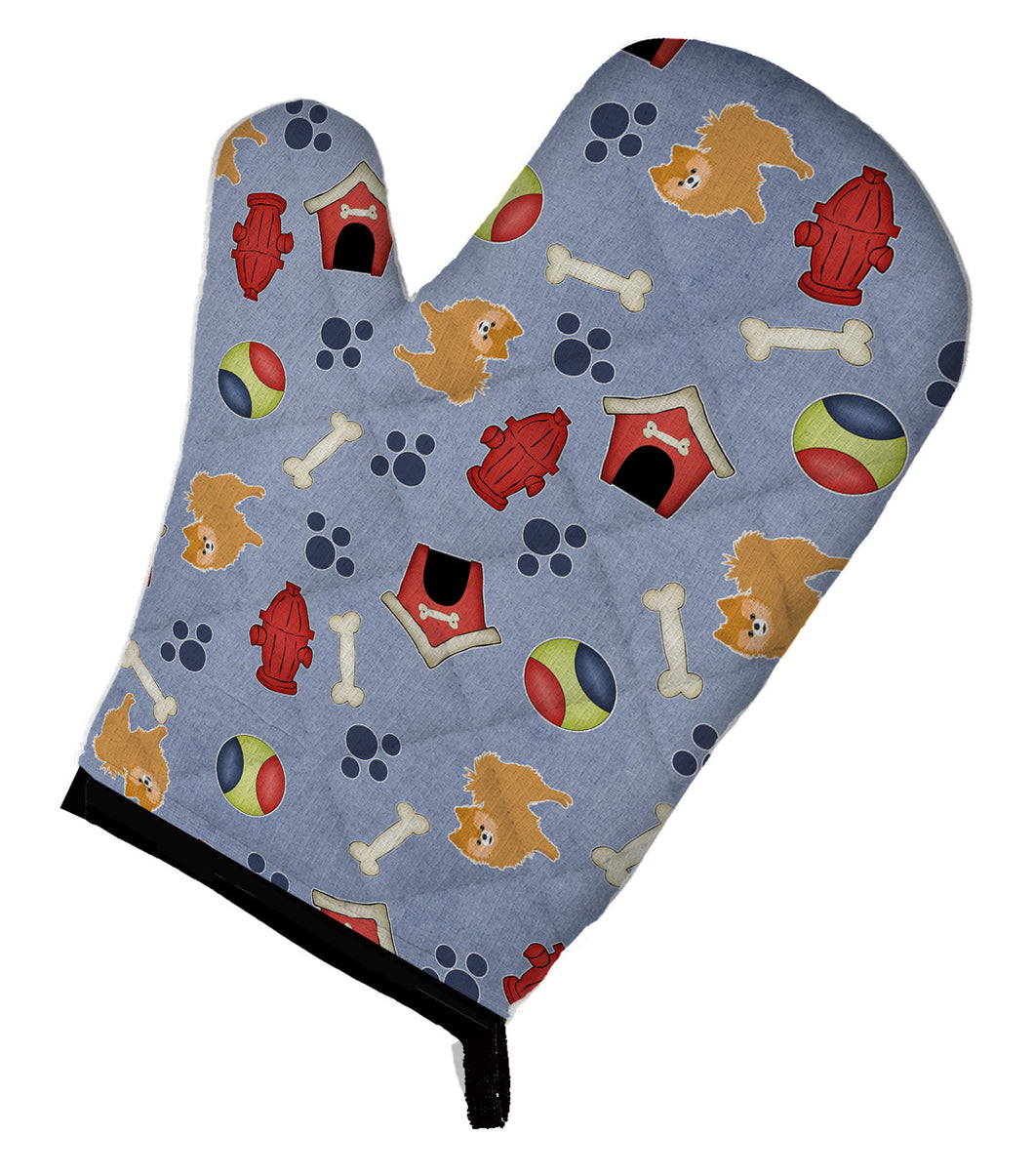 Dog House Collection Red Pomeranian Oven Mitt
