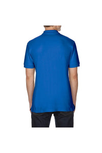 Mens Premium Cotton Sport Double Pique Polo Shirt - Royal