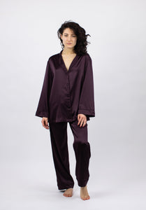 The Lady Silk Pyjama Pants - Fudge