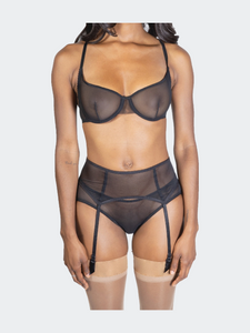 Gomeisa Sheer Mesh Bra With Soft Cup