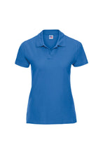 Load image into Gallery viewer, Russell Europe Womens/Ladies Ultimate Classic Cotton Short Sleeve Polo Shirt (Azure)