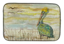 Load image into Gallery viewer, 14 in x 21 in Pelican Yellow Sky Dish Drying Mat