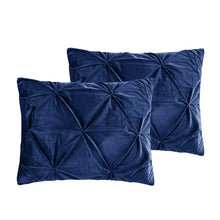 Load image into Gallery viewer, Grace Living - Nilah Velvet 5pc Comforter Set With Maple 2 Pillow Shams, 1 Decorative Pillow, 1 Comforter, 1 Bed Skirt