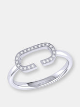 Load image into Gallery viewer, Celia C Diamond Ring in Sterling Silver