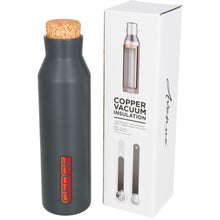 Load image into Gallery viewer, Avenue Norse Copper Vacuum Insulated Bottle With Cork (Silver) (One Size)