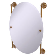 Load image into Gallery viewer, Allied Brass Que New Collection Oval Frameless Rail Mounted Mirror