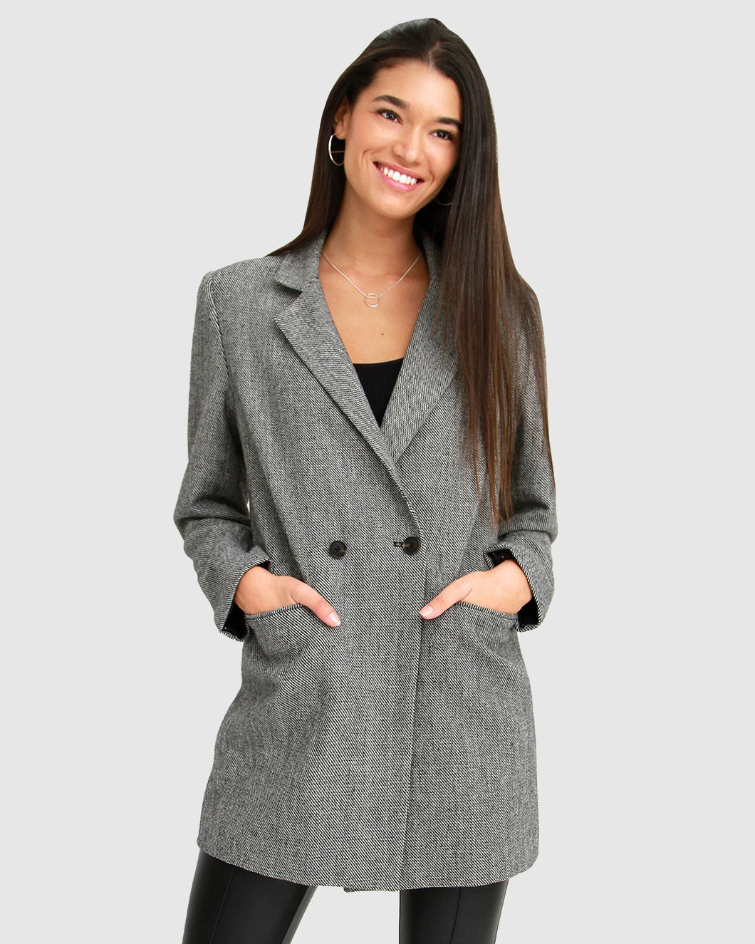 Kensington Oversized Coat - Grey