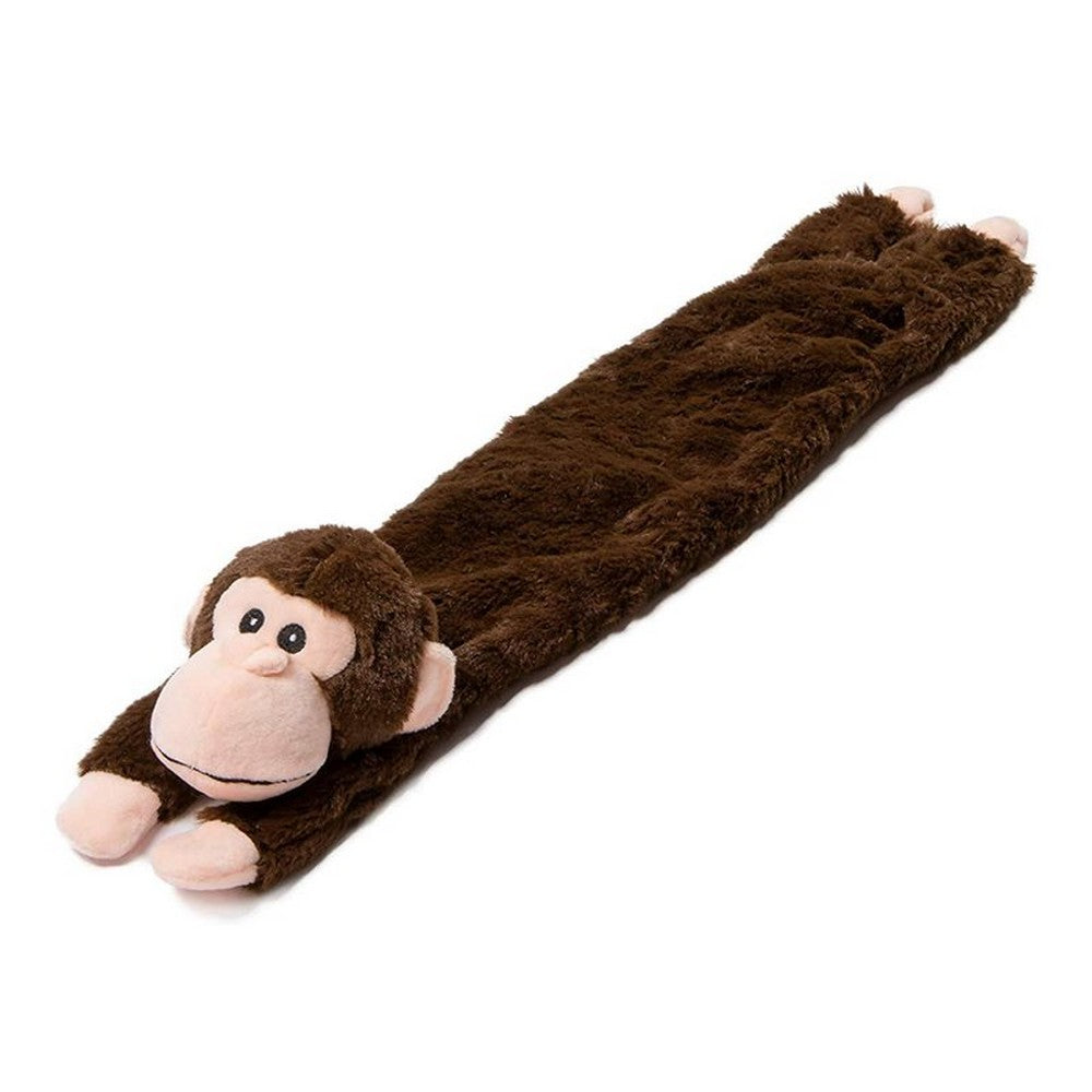 Animate Stuffed Monkey Head Plush Dog Toy (Brown) (25.5 x 4.3 x 4.7in)