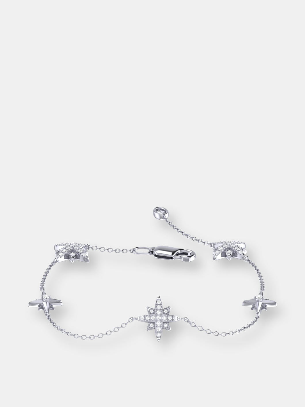 Starry Lane North Star Diamond Bracelet In Sterling Silver