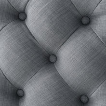 Load image into Gallery viewer, Alzbeta Linen Allover Tufted Round Cocktail Ottoman