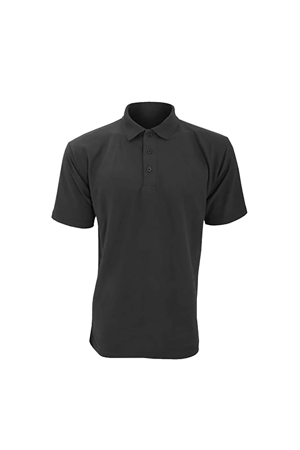 UCC 50/50 Mens Heavweight Plain Pique Short Sleeve Polo Shirt (Charcoal)