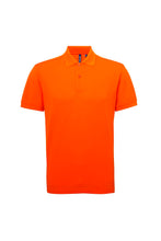 Load image into Gallery viewer, Asquith &amp; Fox Mens Short Sleeve Performance Blend Polo Shirt (Orange)