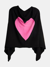 Load image into Gallery viewer, Heart Cashmere and Silk Poncho