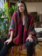 Load image into Gallery viewer, Fringed Knit Kimono