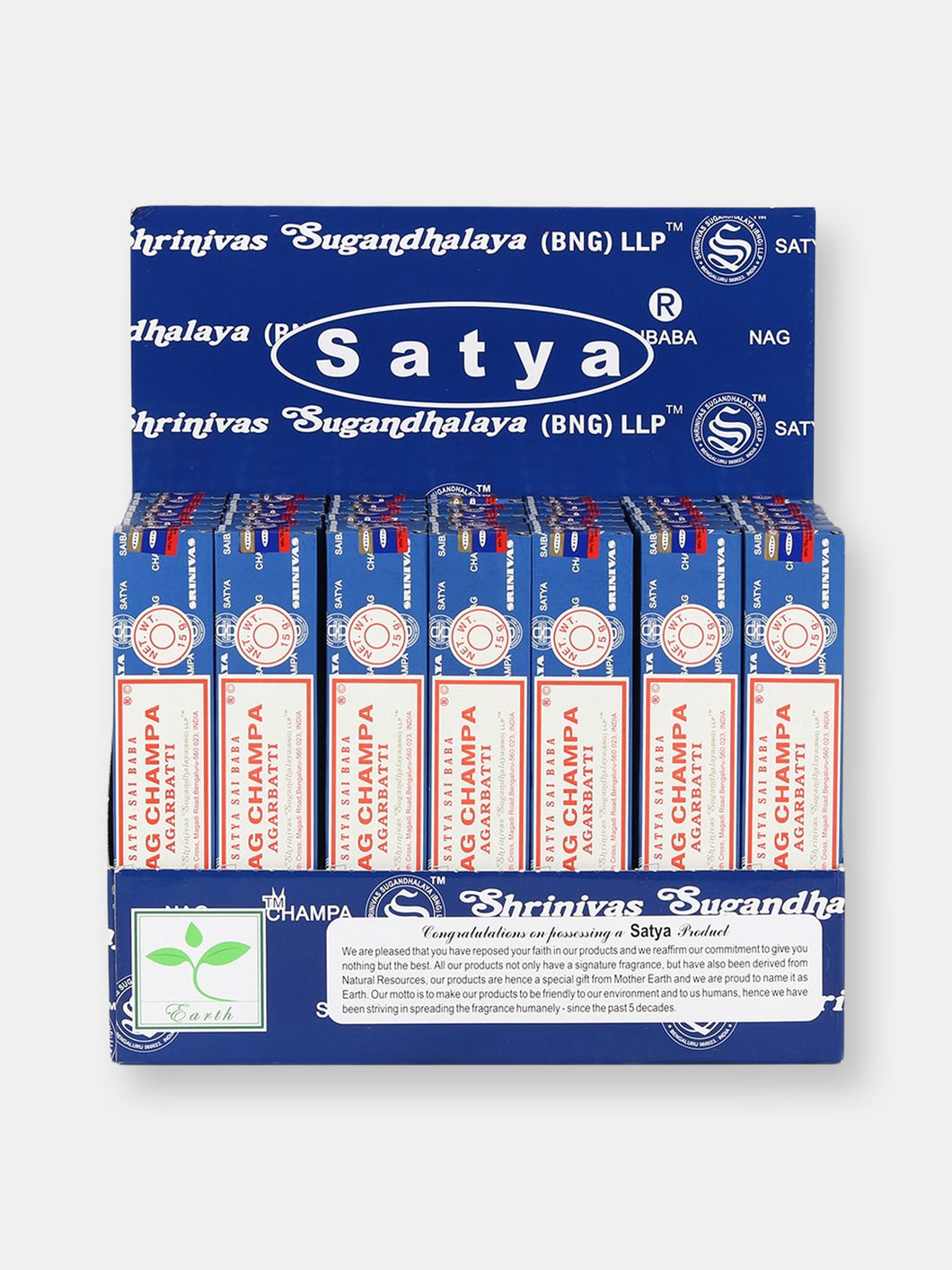 Satya Nag Champa Incense Sticks (Pack of 420) (Multicolored) (One Size)