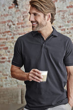 Load image into Gallery viewer, Tee Jays Mens Luxury Stretch Short Sleeve Polo Shirt (Dark Grey)