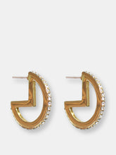 Load image into Gallery viewer, Mini Glitzy Pave Hoops