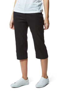 Craghoppers Womens/Ladies Kiwi Pro Crop Pants (Black)