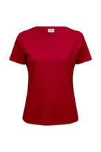 Load image into Gallery viewer, Tee Jays Ladies Interlock T-Shirt (Red)