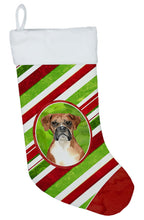 Load image into Gallery viewer, Boxer Christmas Candy Stripe Christmas Stocking