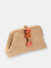 Load image into Gallery viewer, Petra Natural &amp; Coral Linen Bag