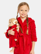 Load image into Gallery viewer, Girl And Doll Fleece Hooded Robe Colors