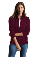 Load image into Gallery viewer, Russell Womens/Ladies Authentic Sweat Jacket (Burgundy)