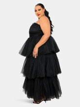 Load image into Gallery viewer, Tiered Tulle Tube Dress