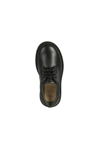 Boys Shaylax Leather School Shoes - Black