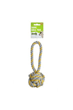 Load image into Gallery viewer, Sharples Rope Tug Dog Toy (Gray/Yellow) (L)