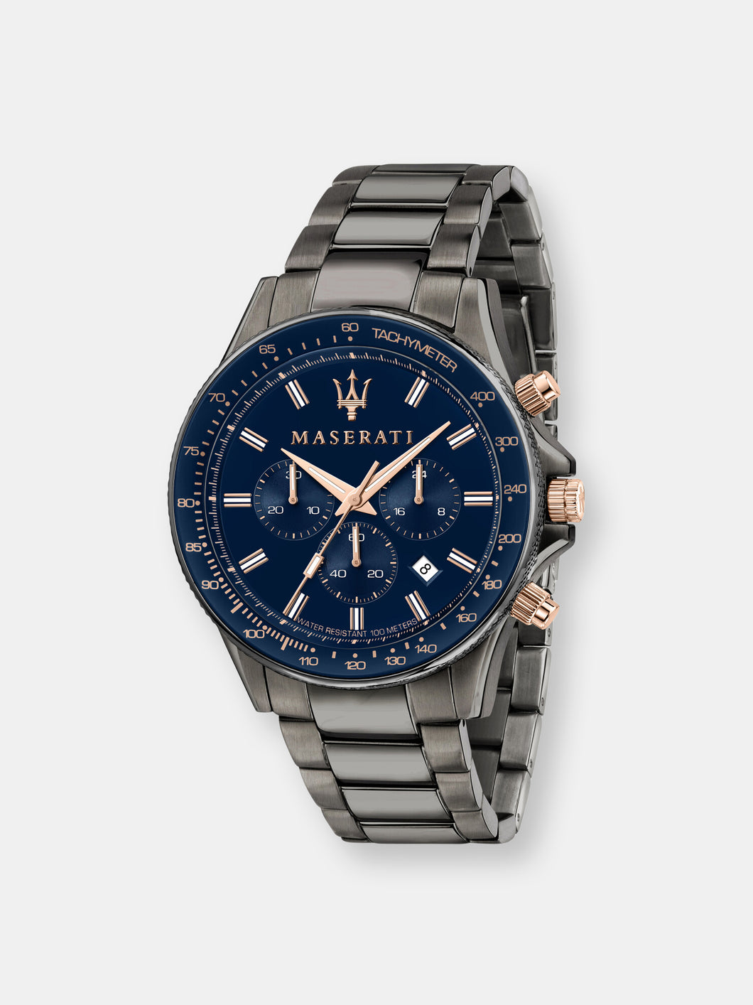 Maserati Men's Sfida R8873640001 Grey Stainless-Steel Quartz Dress Watch