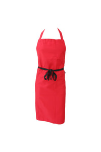Dennys Unisex Economy Bid Workwear Apron (Without Pocket) (Red) (One Size) (One Size)
