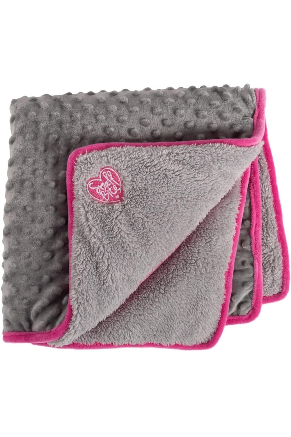 Ancol Pocket Dog Blanket (Gray/Pink) (60cm x 60cm)