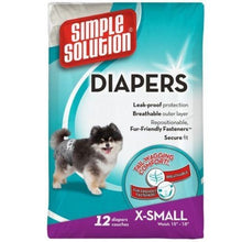 Load image into Gallery viewer, Simple Solution Disposable Dog Diapers (Pack Of 12) (May Vary) (Large Breeds)