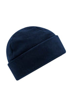 Load image into Gallery viewer, Beechfield Recycled Fleece Beanie (French Navy)