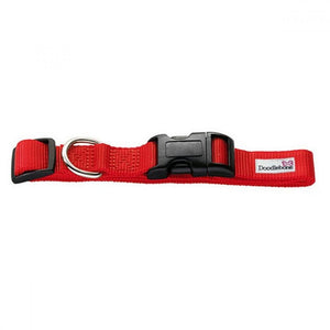 Doodlebone Bold Nylon Dog Collar (Red) (17.7-27.6in)