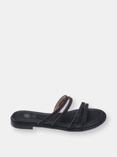 Load image into Gallery viewer, Cindy Black Flat Sandals