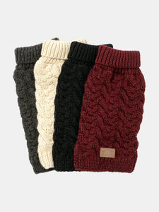 Cream Wool Turtleneck Sweater