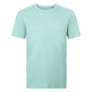 Russell Mens Authentic Pure Organic T-Shirt (Aqua)