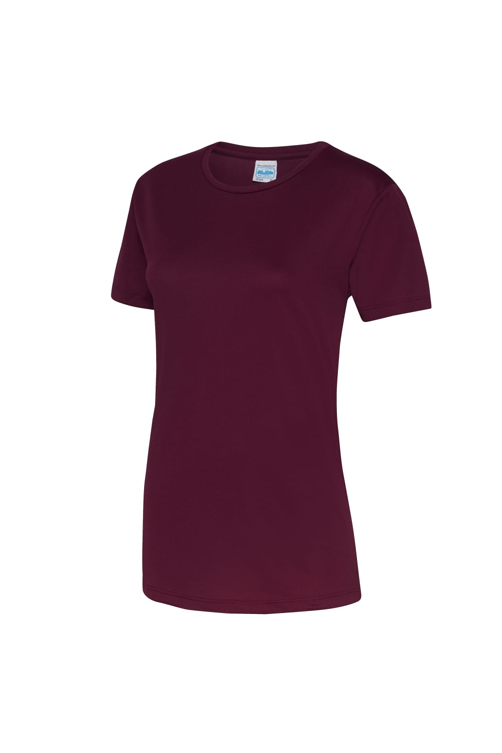Just Cool Womens/Ladies Sports Plain T-Shirt - Burgundy