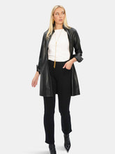 Load image into Gallery viewer, Vegan Leather Long Shirt - The Lafayette