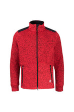 Load image into Gallery viewer, Projob Mens Heathered Fleece Jacket (Red)