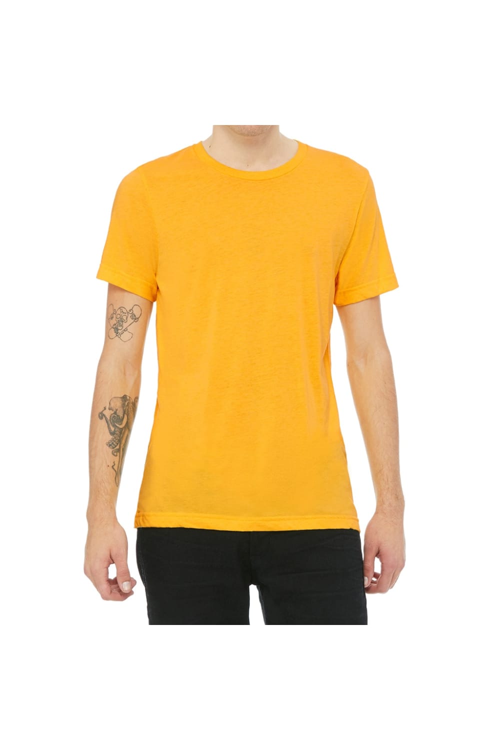 Bella + Canvas Adults Unisex Tri-Blend T-Shirt (Yellow Gold Triblend)
