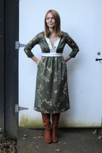 Load image into Gallery viewer, Carla Dress / Olive Floral Cotton