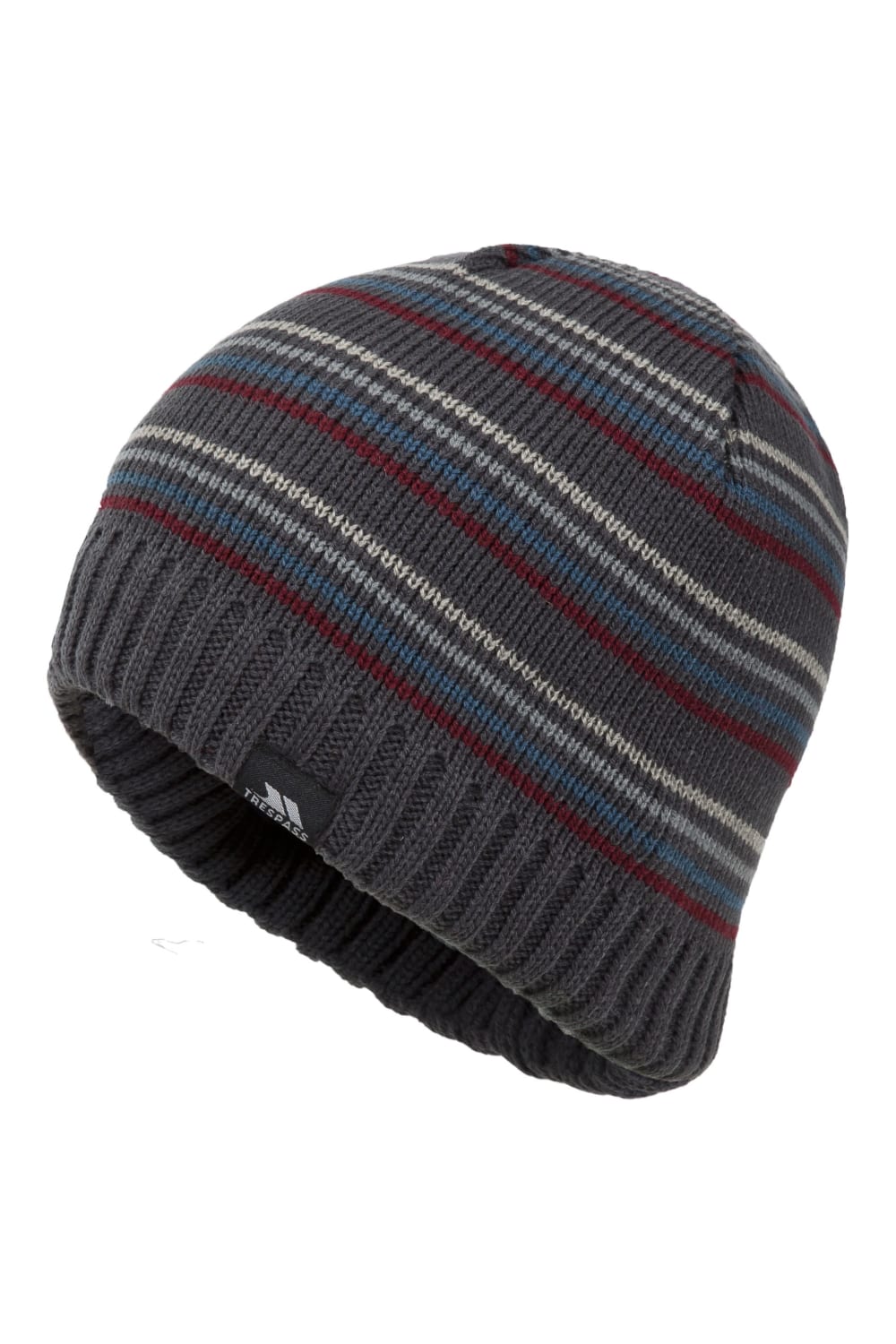 Trespass Mens Ray Knitted Winter Beanie Hat (Flint)